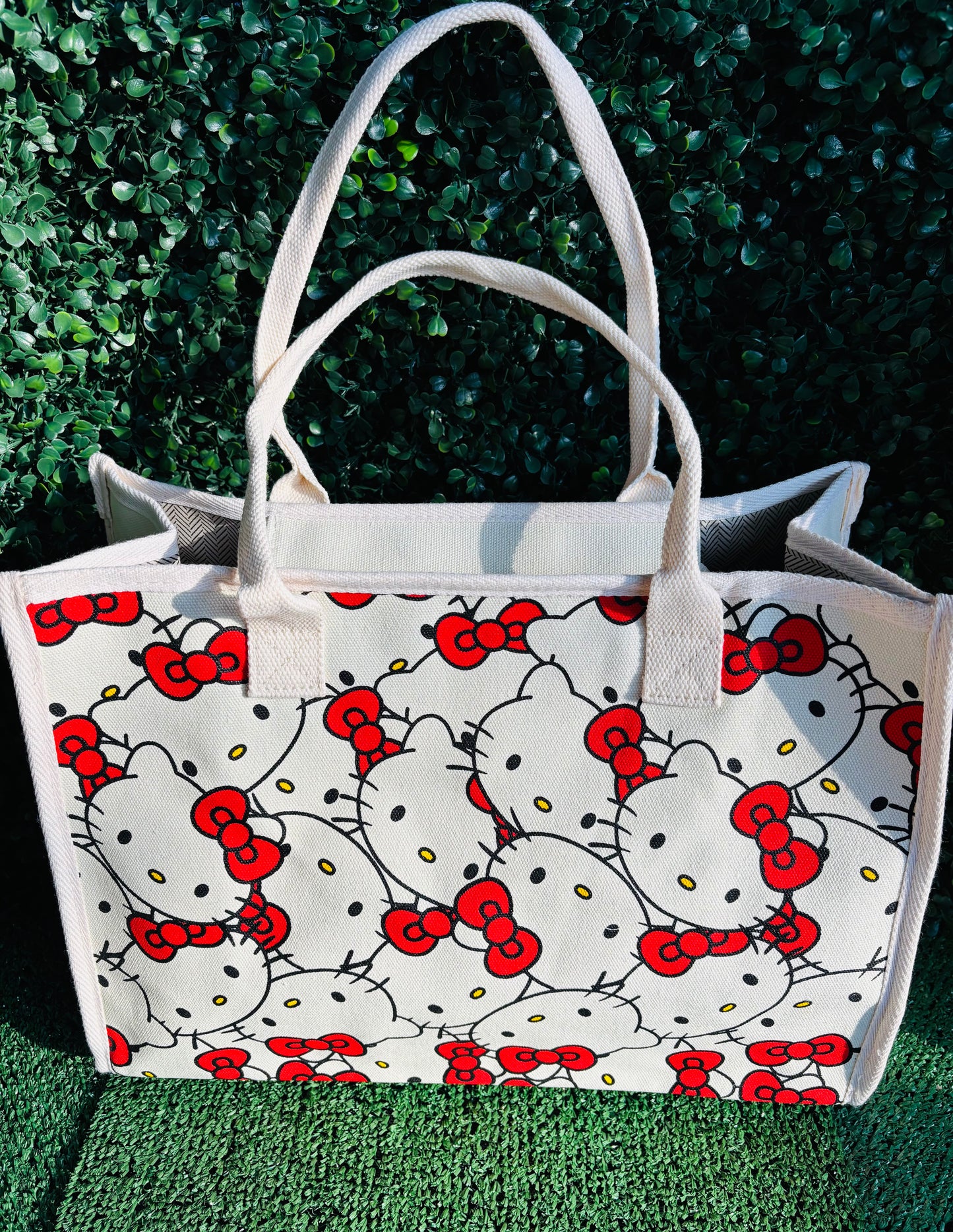 Tote Bag with Hello Kitty Faces
