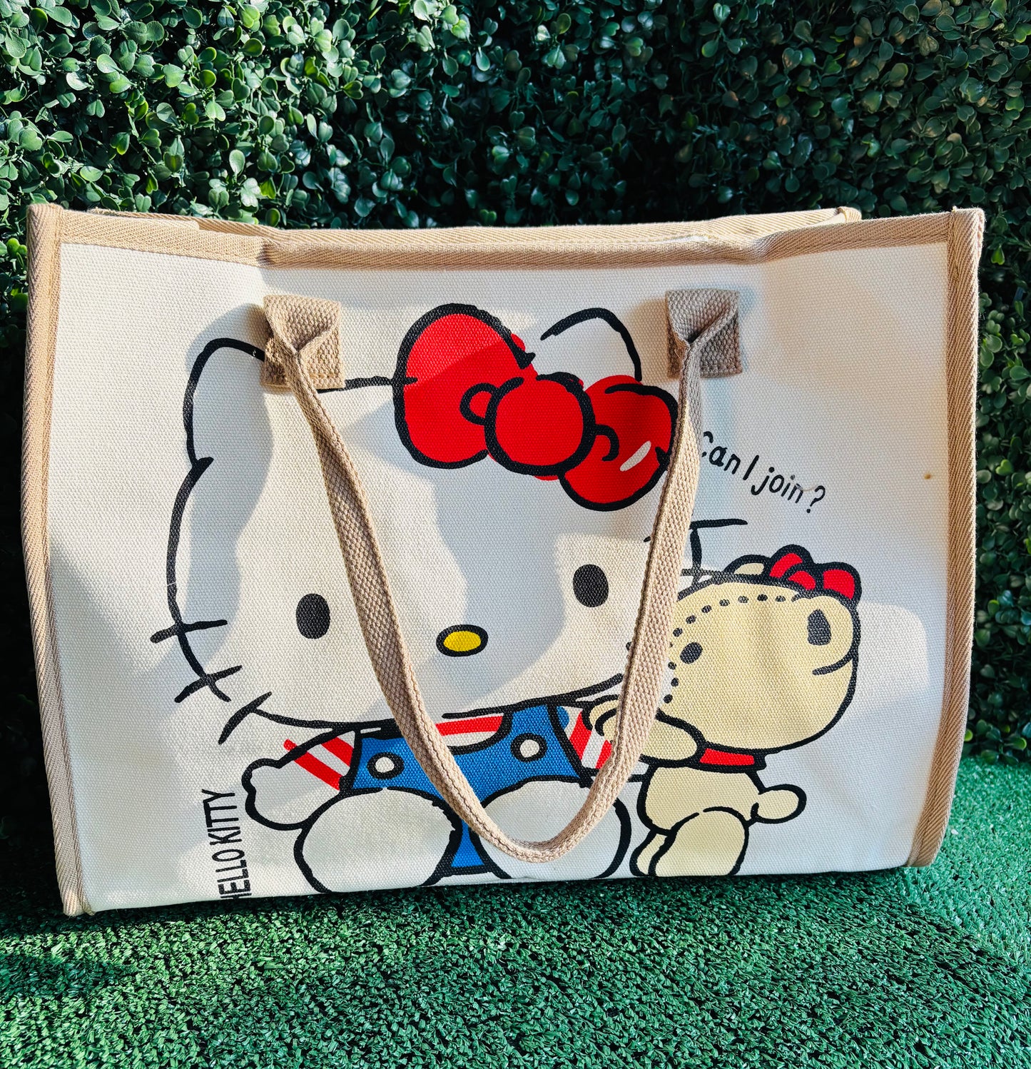 Tote Bag Hello Kitty with bear love
