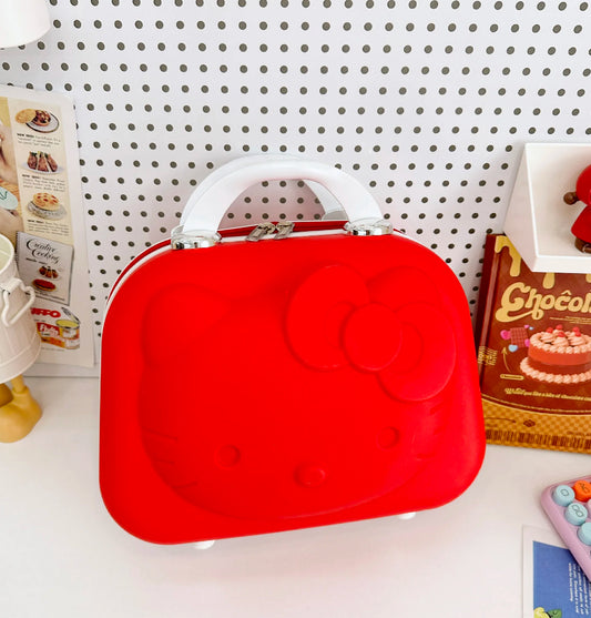 Travel Cosmetic Organizer Hello Kitty Red