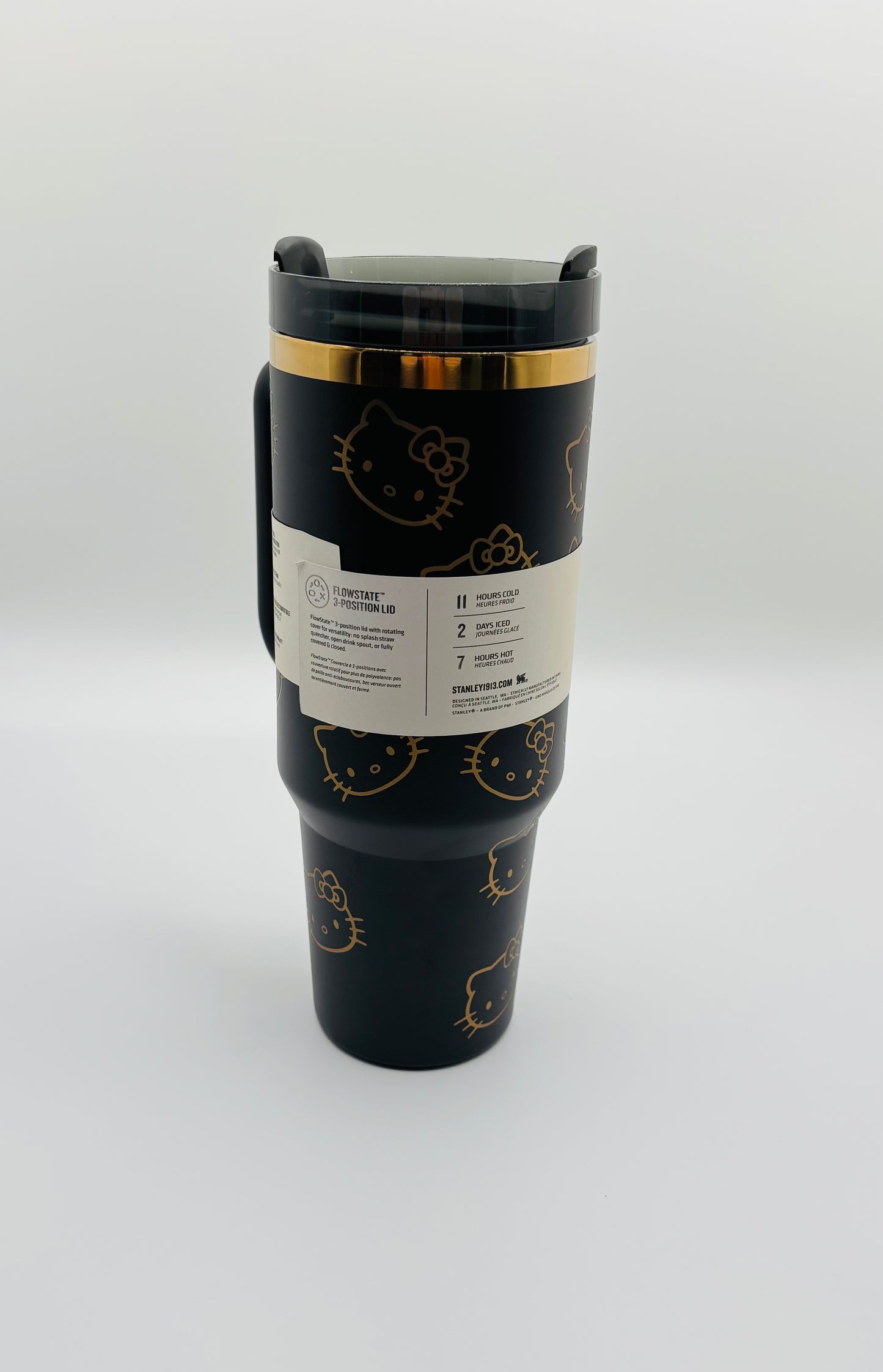 Stanley Tumbler Hello Kitty Black and Gold